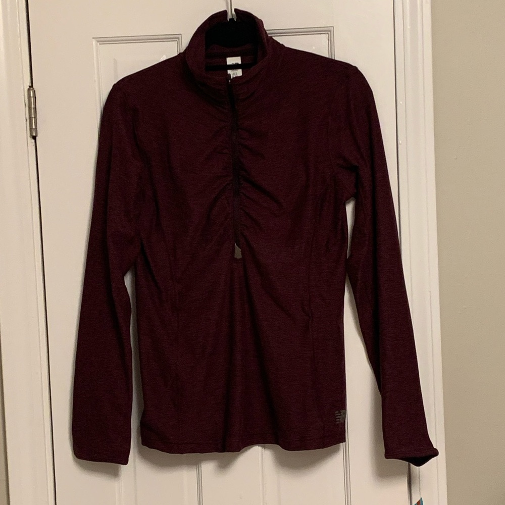 NWT Plum New Balance Half-Zip Pullover